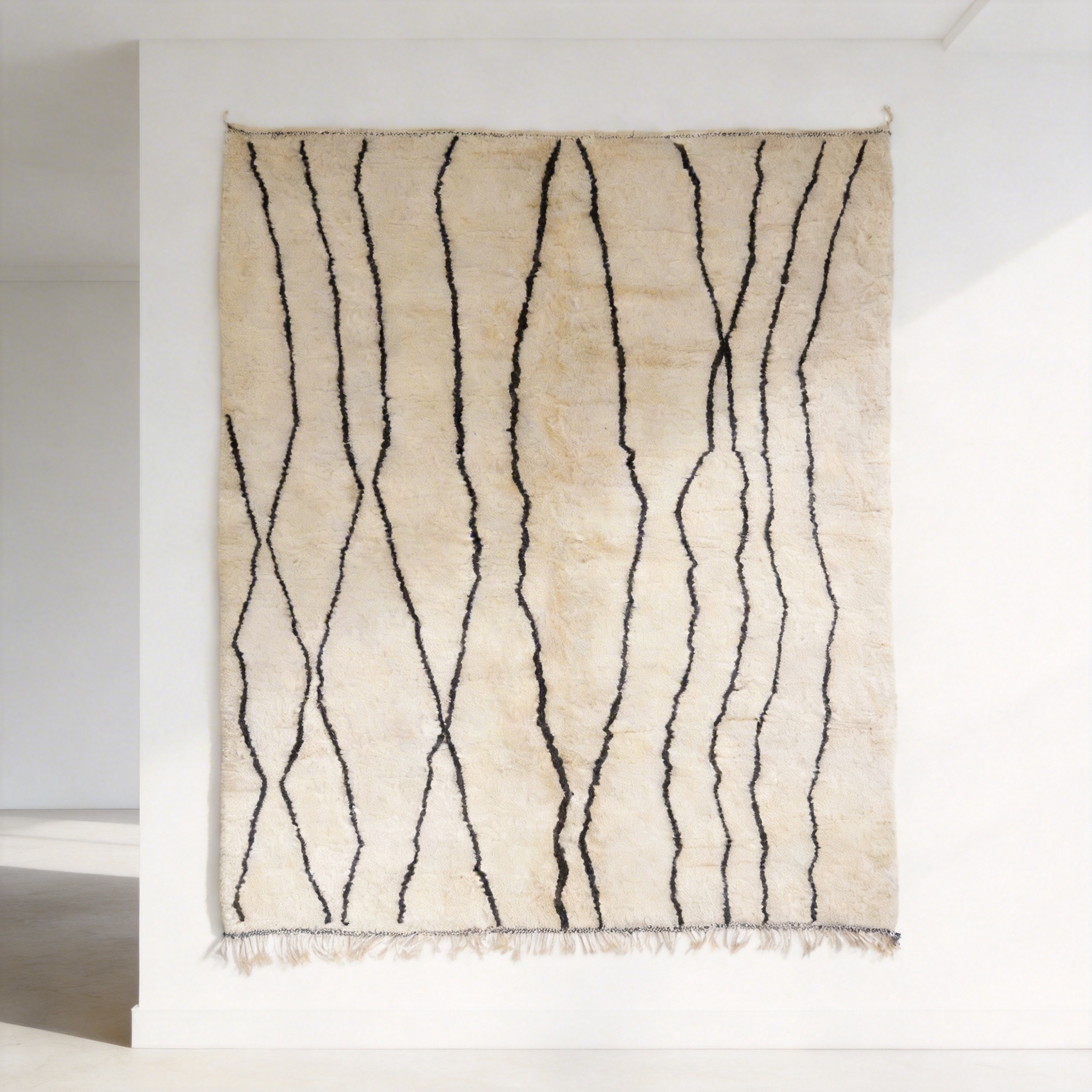 Monochrome Striped Beni Ourain