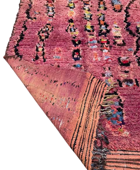 Alter Teppich – vintage Moroccan Boujaad  290 x 130 cm – Unikat  V35