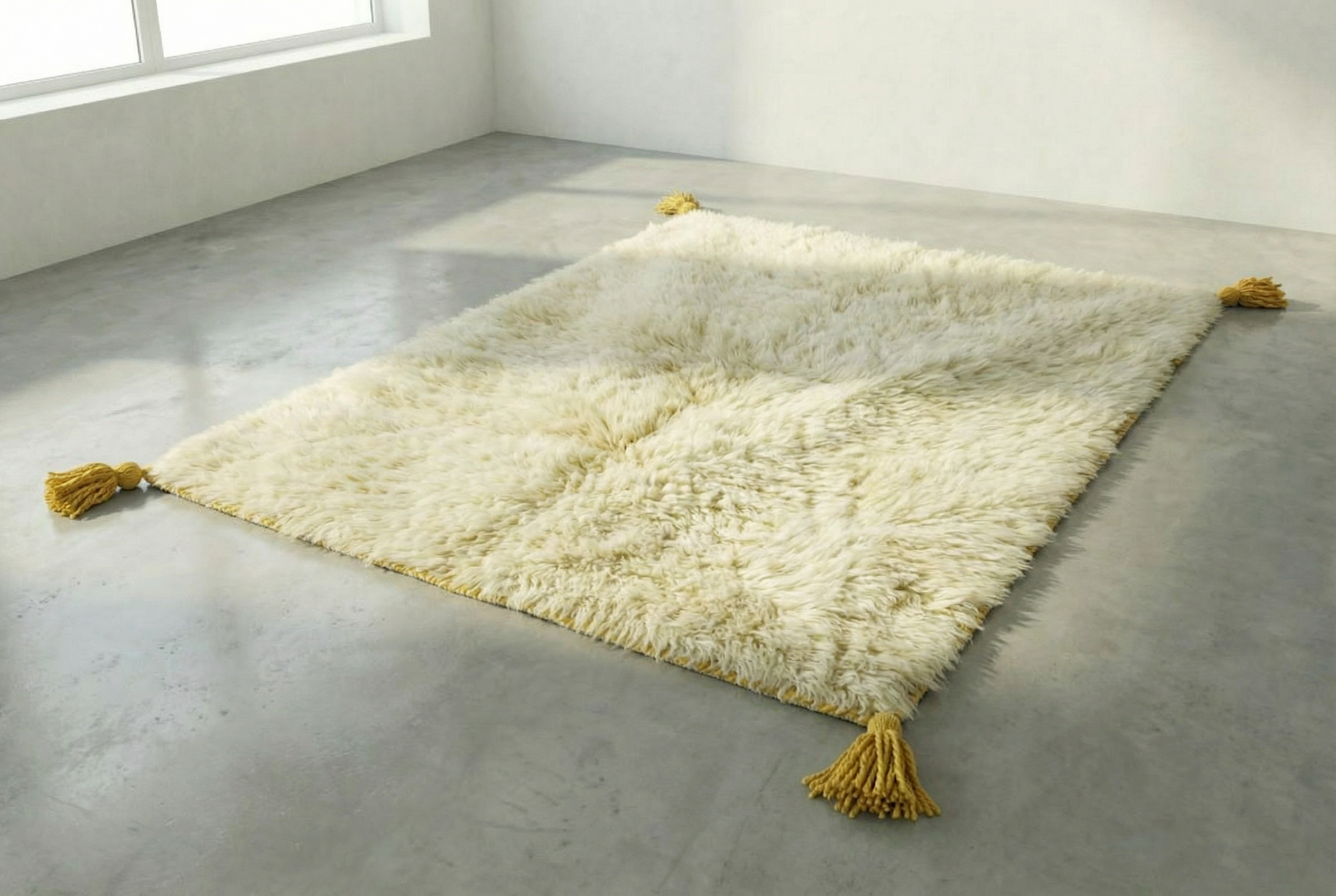 Beige And Brown - Moroccan Rugs  Handmade Berber Carpets , Beni Ourain Wool Rugs