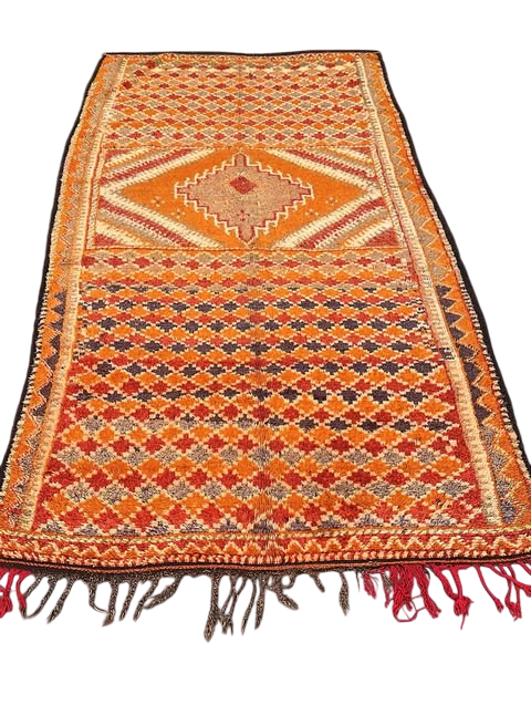 vintage Moroccan rug  Taznakht – 290 x 140 cm Unikat  V38