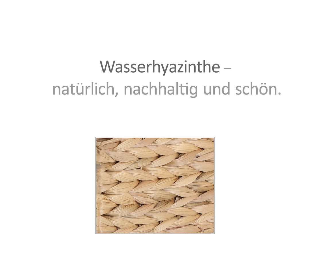 Aufbewahrungskorb aus Wasserhyazinthe L