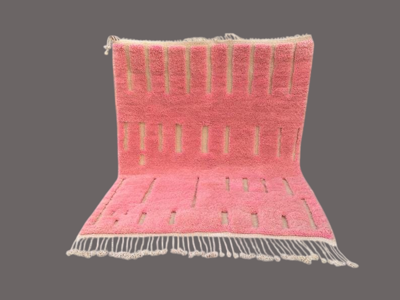 Moroccan Berber rug pink, berber Pink carpet handmade natural color rug, eco-friendly rug,8x10 ft rugs timeless wool rug, Mrirt rug Pink rug