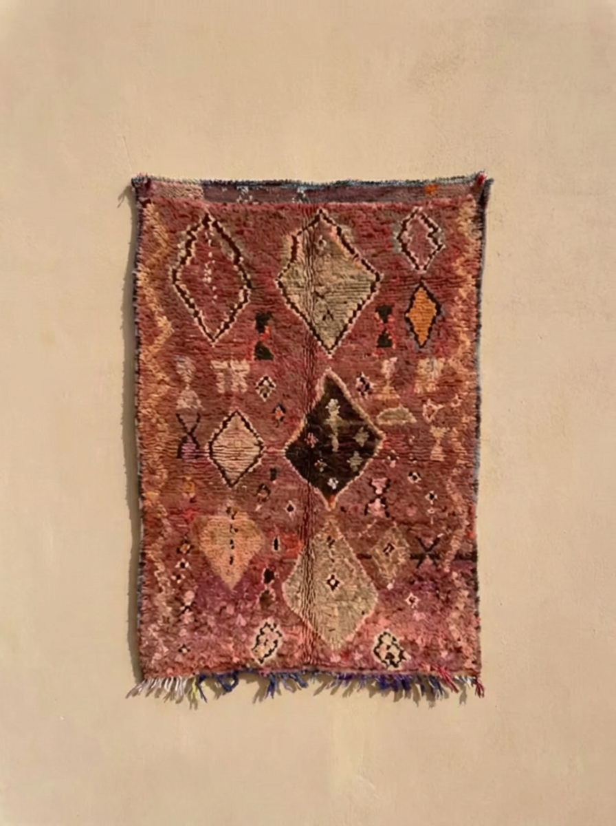 Alter Berberteppich  195 x  120 cm – Unikat V4