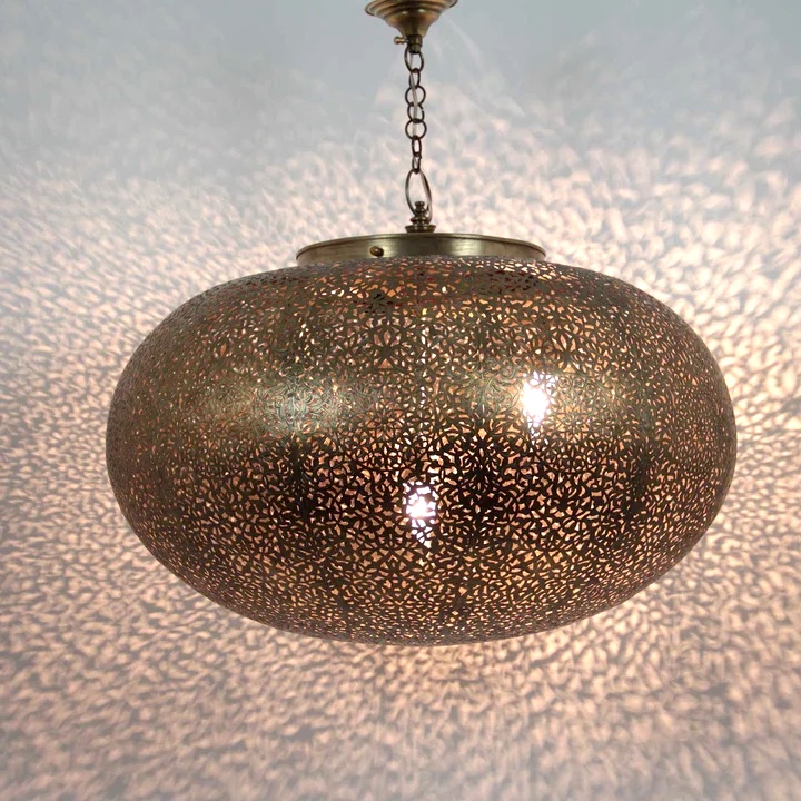 Deckenleuchte Orientalische Lampe Rund unikat