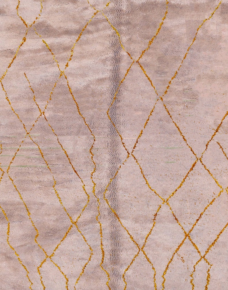 Artistic Berber Carpet for Modern Spaces- Beni Ourain Moroccan Rug