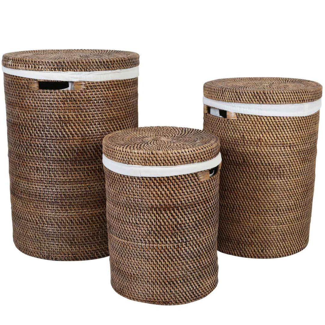Rattan Wäschekorb Groß