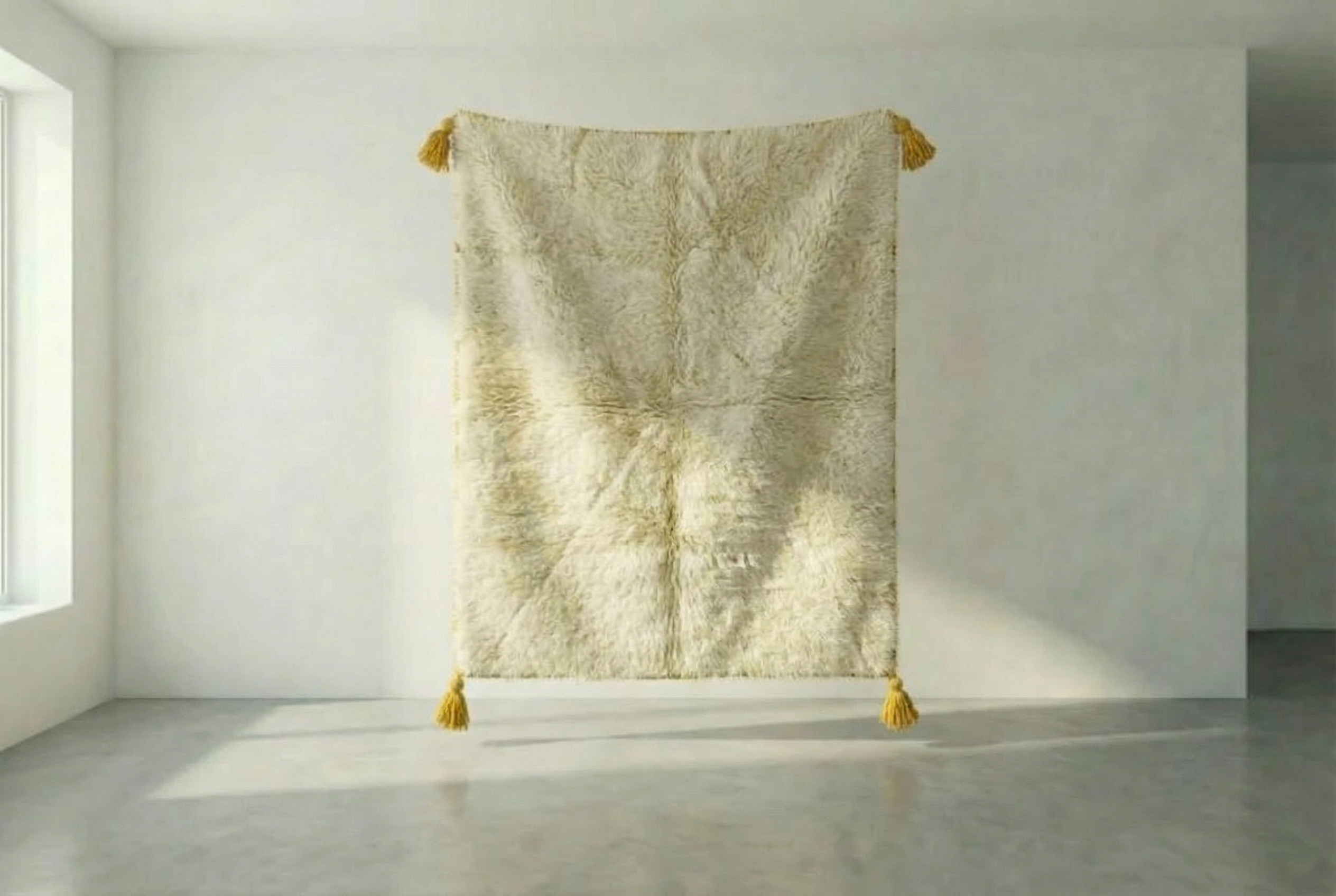 Beige And Brown - Moroccan Rugs  Handmade Berber Carpets , Beni Ourain Wool Rugs