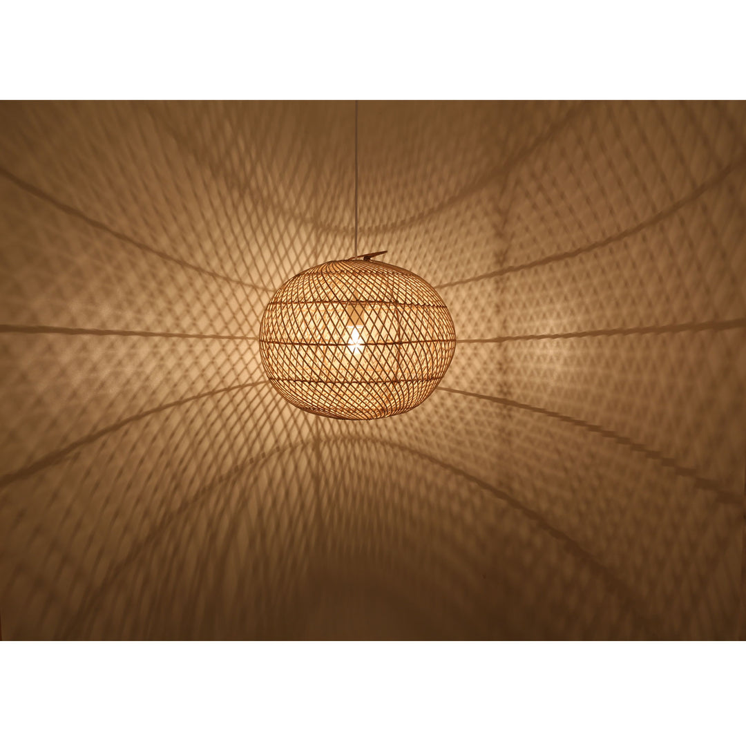 Deckenleuchte Rattan Rund