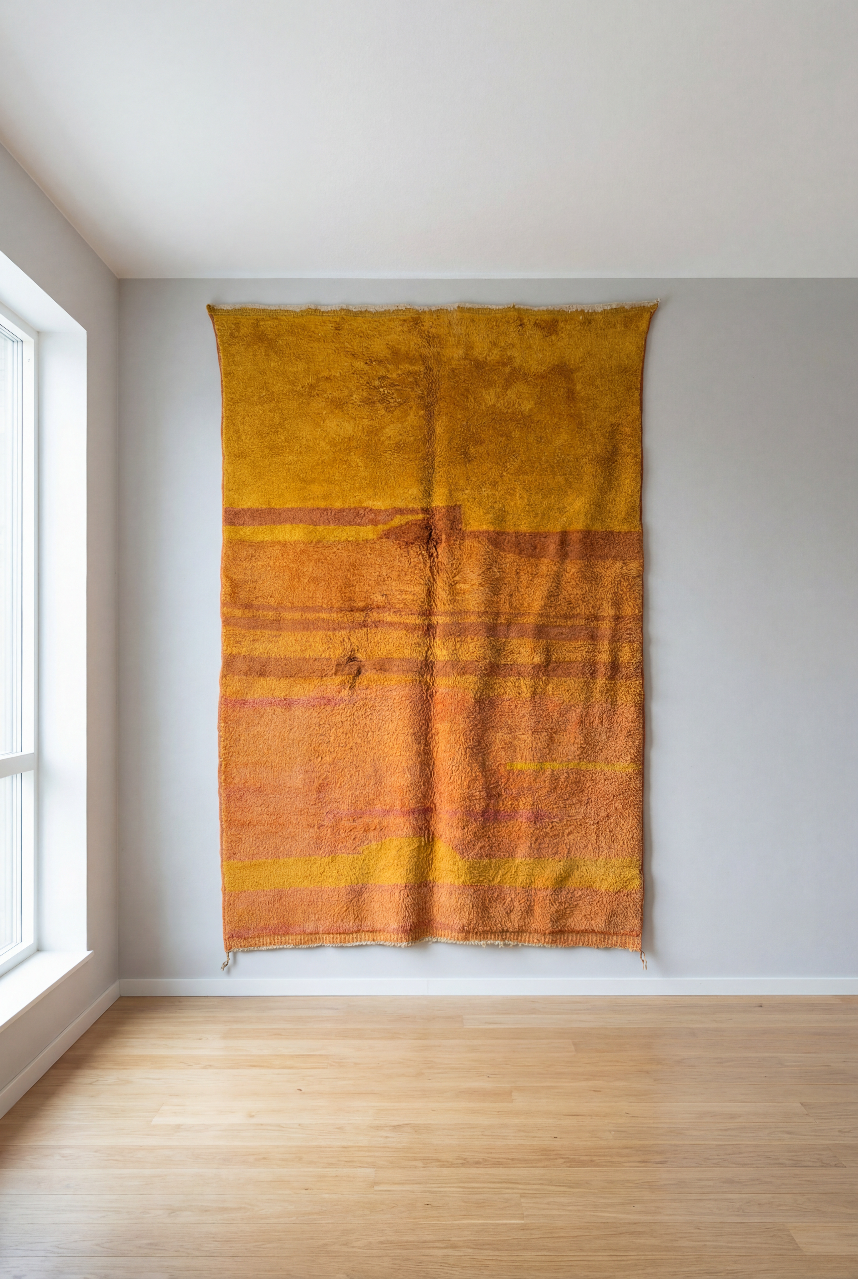  marokkanischer beni ourain Teppich  in Orange