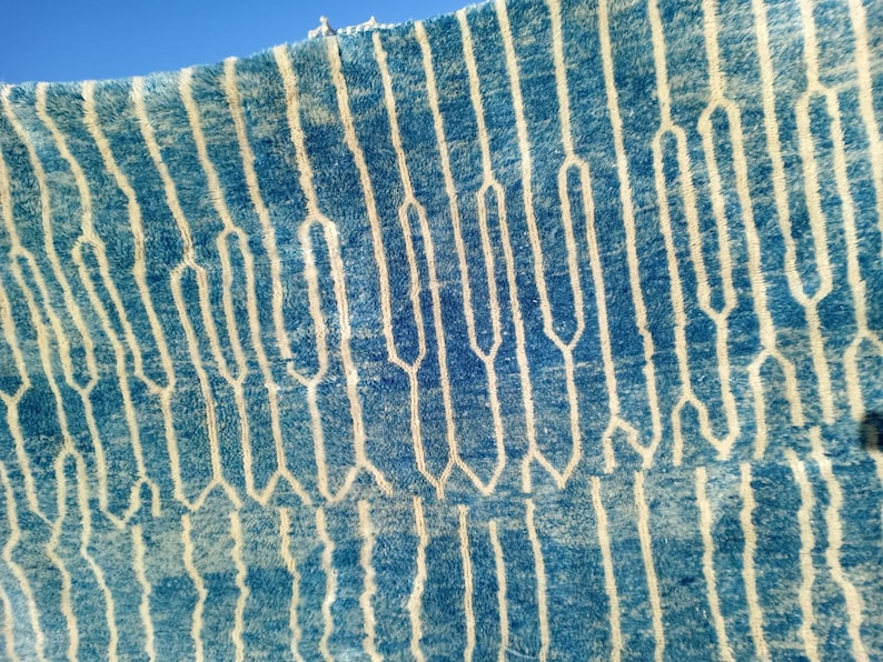 Berberteppich Blau –  Maßanfertigung