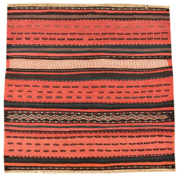 Kelim Teppich  – 120 x 117 cm Unikat 6