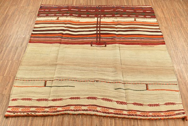 Kelim Teppich  – 128 x 123 cm Unikat 7