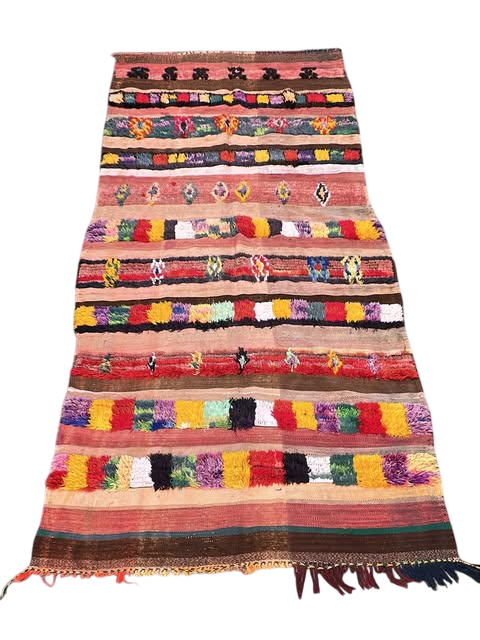 Vintage Boujad Teppich Läufer   290 x 125 cm – Unikat  V29