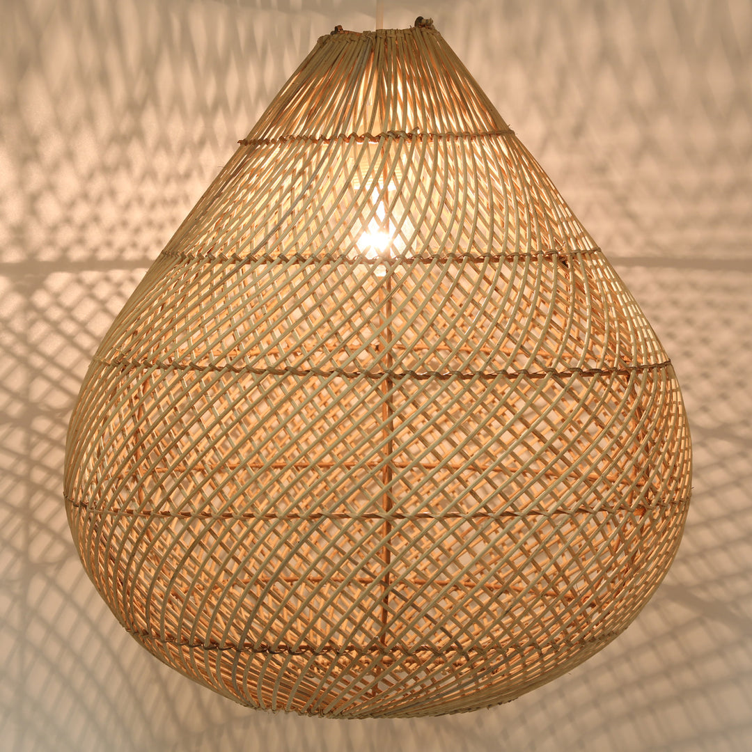 Pendelleuchte Rattan Esszimmer Lampe