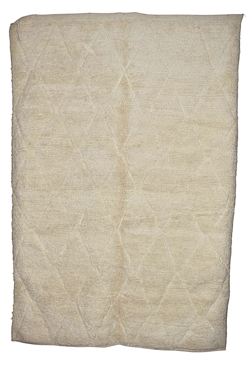 Tapis berbère –  tapis en laine blanc 