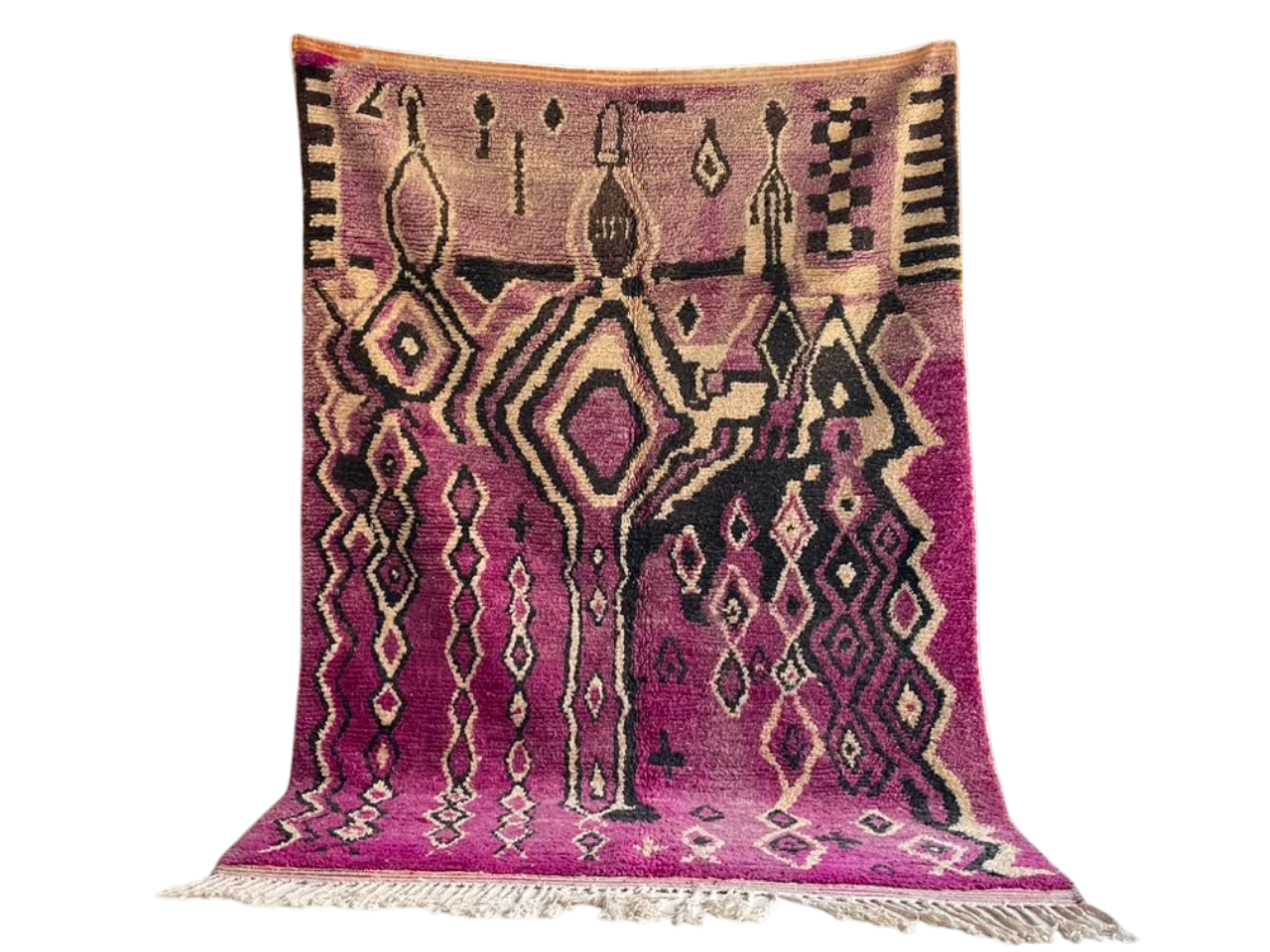  Wohnzimmer Teppich  – Handgeknüpfter  vintage Wollteppich ca. 290 x 190 cm  