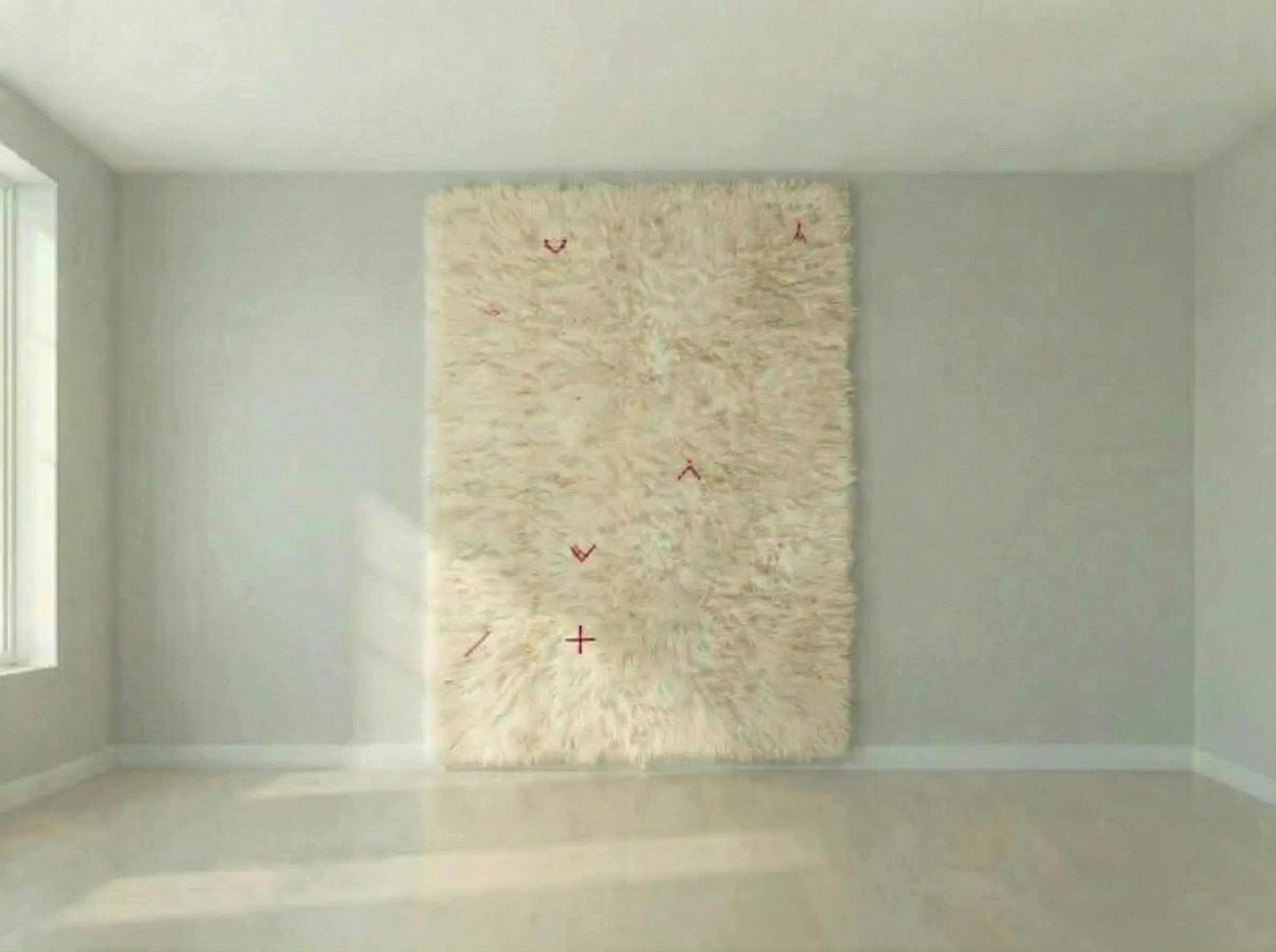 Creamy Geometric Beni Ourain Khaki Green Elements