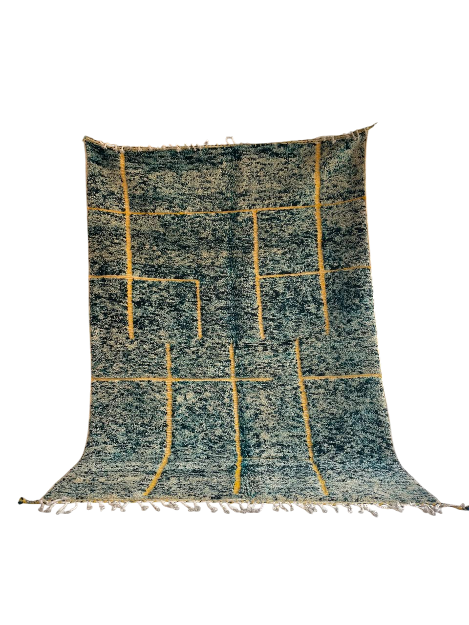 Alter Teppich – vintage Teppich  Blau  ca. 300 x 200 cm – Unikat V53